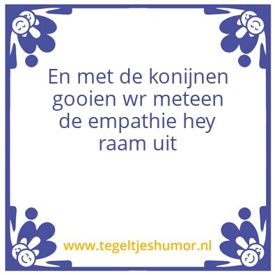 Tegeltje: Mies