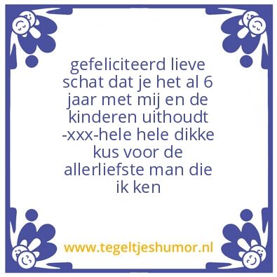 Tegeltje: Lucien en Angela