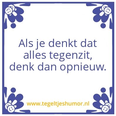 Tegeltje: Tegenzit