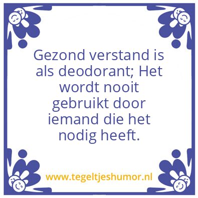 Tegeltje: Verstand