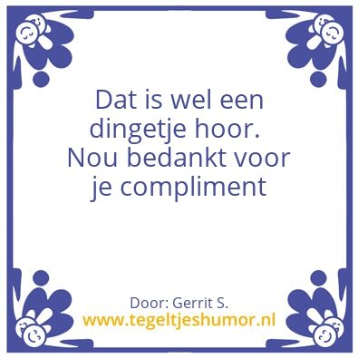 Tegeltje: Ik ben Gerrit.