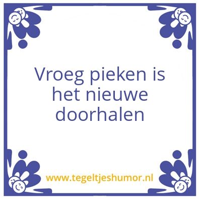 Tegeltje: Pieken
