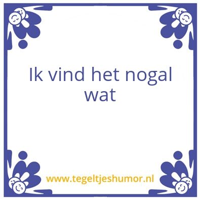 Tegeltje: Wouter