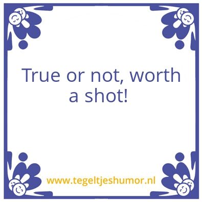 Tegeltje: Rules of Life Nr. 47
