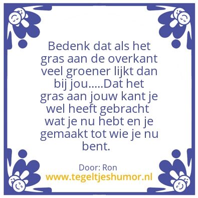 Tegeltje: ter overdenking