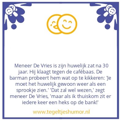 Tegeltje: Huwelijk
