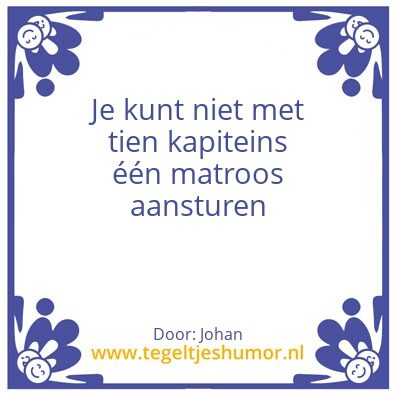 Tegeltje: Kapiteins
