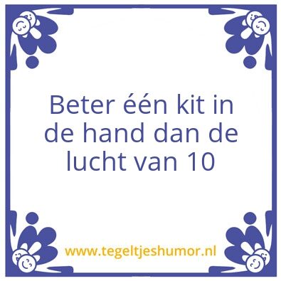 Tegeltje: test