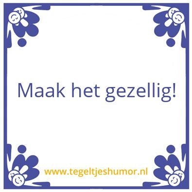 Tegeltje: thuiswerktip werk in blokken