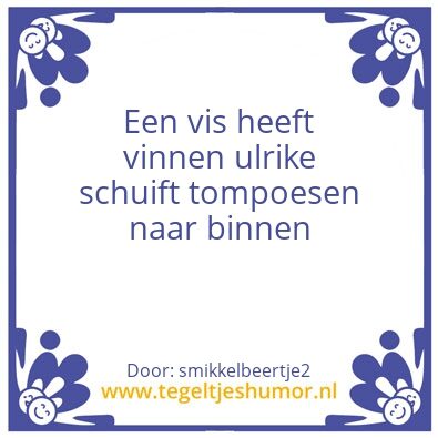 Tegeltje: ulrike