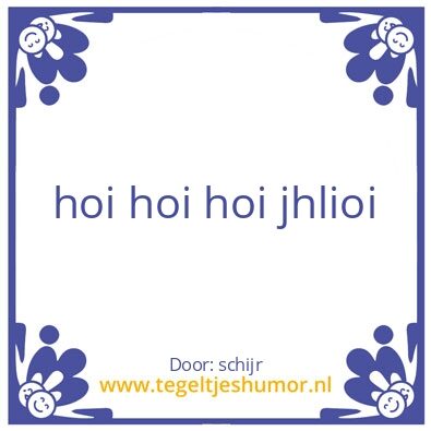 Tegeltje: schijt
