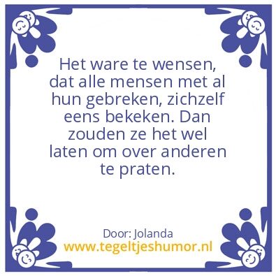 Tegeltje: spreuk