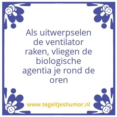 Tegeltje: When the shit…