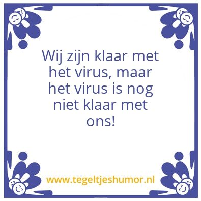 Tegeltje: virus