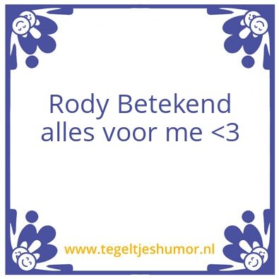 Tegeltje: Hou van je !