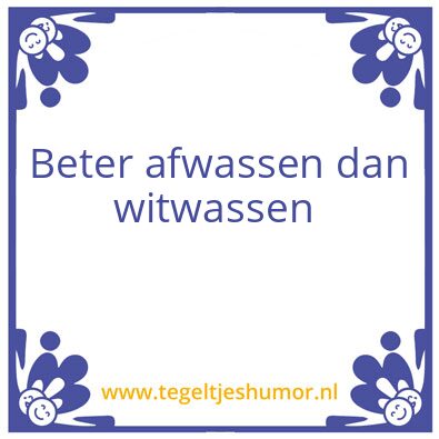 Tegeltje: Tegel