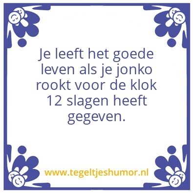 Tegeltje: Goed leven