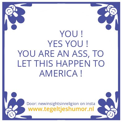Tegeltje: YOU ! YES YOU !