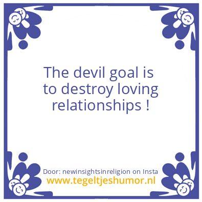 Tegeltje: The devil goal is..