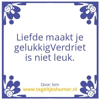 Tegeltje: liefde