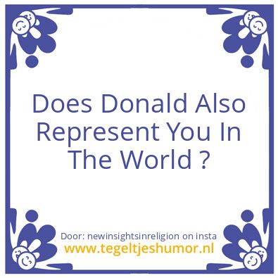 Tegeltje: Your Donald ?