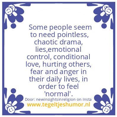 Tegeltje: Some people..