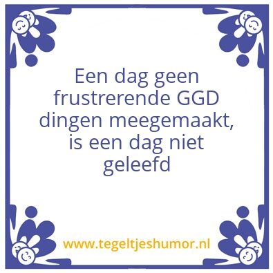 Tegeltje: GGD