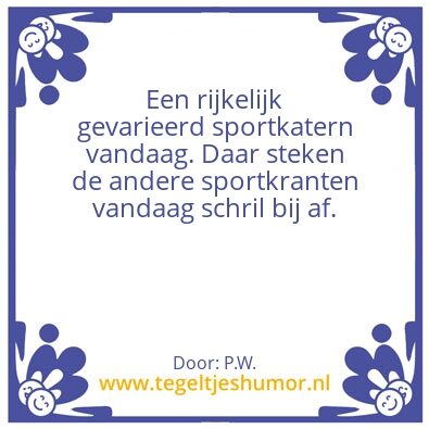 Tegeltje: 22 mei 2020