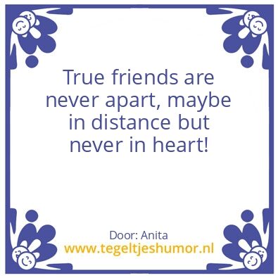 Tegeltje: True friends
