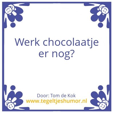 Tegeltje: test