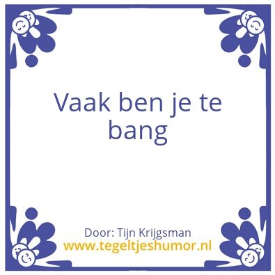 Tegeltje: Spreuk maand april 2020