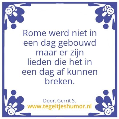 Tegeltje: Ik ben Gerrit.
