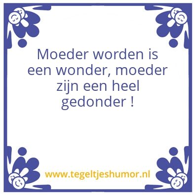 Tegeltje: Moeder