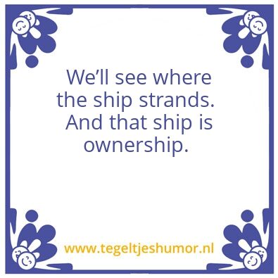 Tegeltje: Ownership