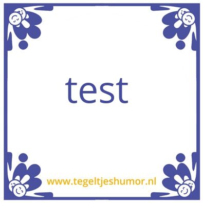 Tegeltje: kut