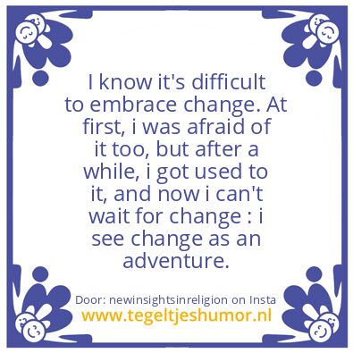 Tegeltje: CHANGE.