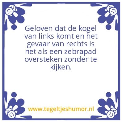 Tegeltje: Angst