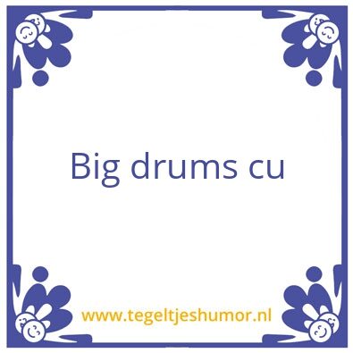 Tegeltje: Cu