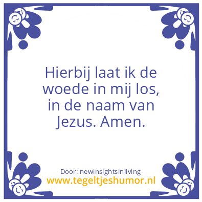 Tegeltje: Herby i release the rage in me