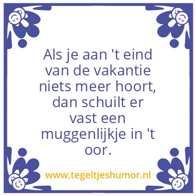 Tegeltje: Mugje