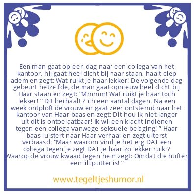 Tegeltje: WAT RUIKT JE HAAR LEKKER