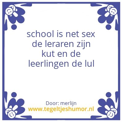 Tegeltje: tegel