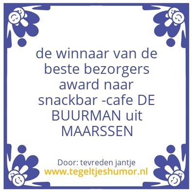 Tegeltje: award