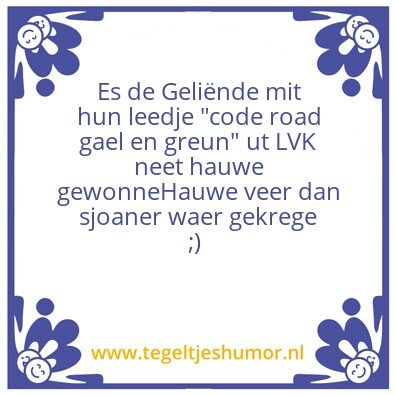 Tegeltje: Vastelaovend 2017
