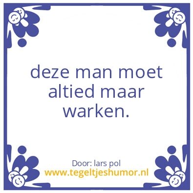 Tegeltje: hans poll