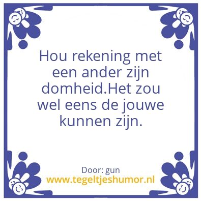 Tegeltje: test