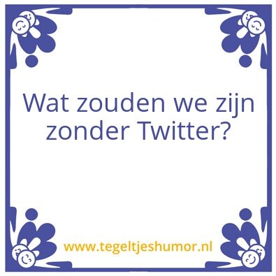Tegeltje: Tja