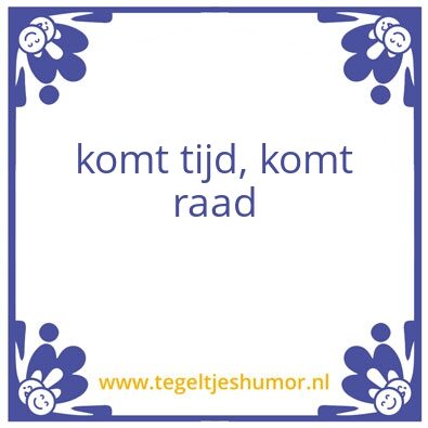 Tegeltje: Wijsheid