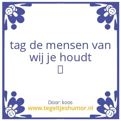 Tegeltje: oke
