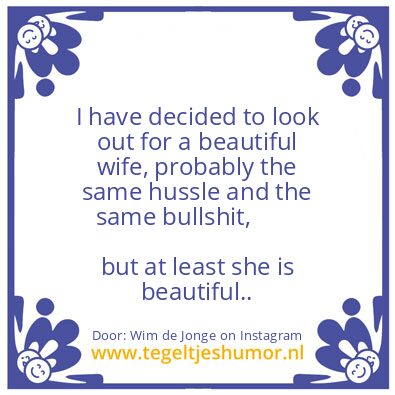 Tegeltje: I have decided